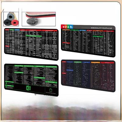 Extra velká protiskluzová podložka pod myš s anglickými klávesovými zkratkami - Odolná proti nečistotám, Evropský a Americký styl