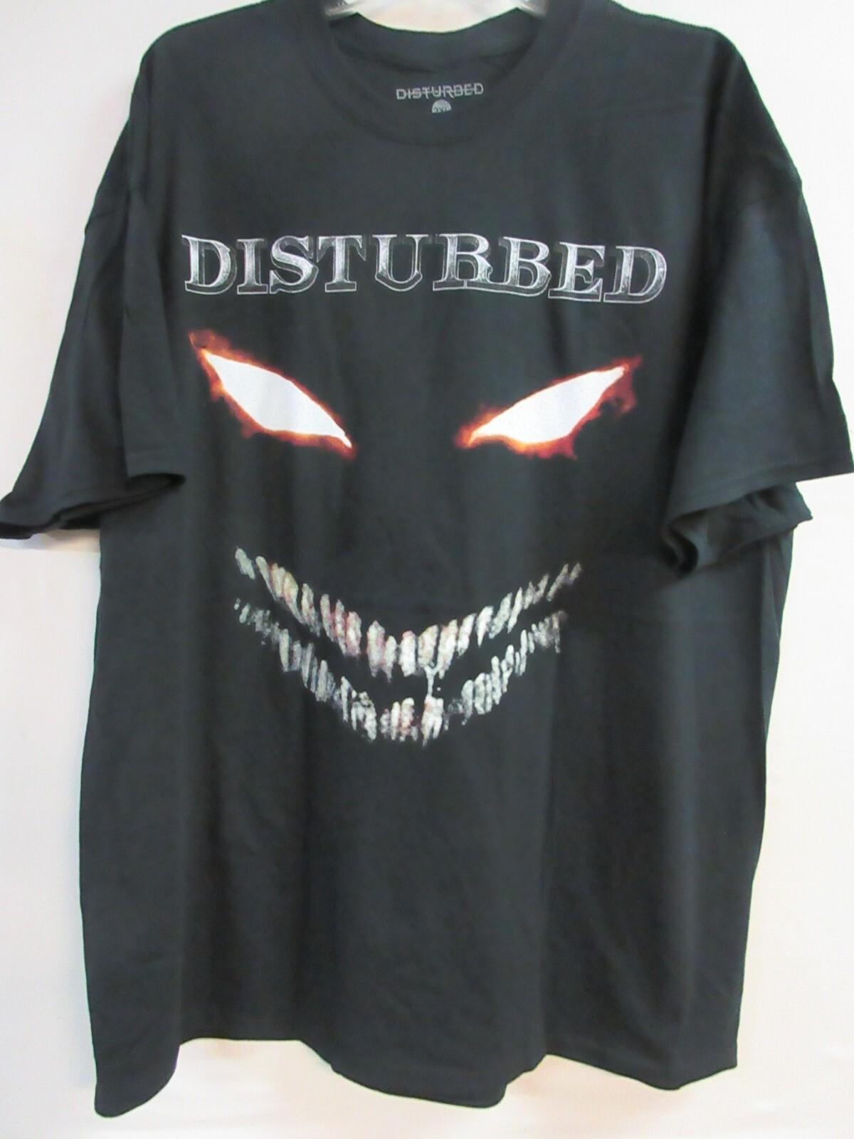DISTURBED OFFICIAL MERCH 2023 SCARY FACE BAND CONCERT MUSIC T- 2XL / XXL Unisex T-Shirt XXXL