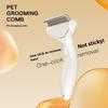 1Pc Floating Stainless Steel Dog Hair Removal Brush For Long Hair Breeds Puppy Cat Comb Pet Grooming Products Curved Design