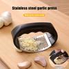 Stainless Steel Garlic Press -Manual Vegetable Cutter & Fruit Crusher for Restaurants - Easy-to-Use Kitchen Gadget