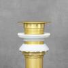 Antique Brass Washbasin Stopper Without Overflow GOLD GLEN 1 21