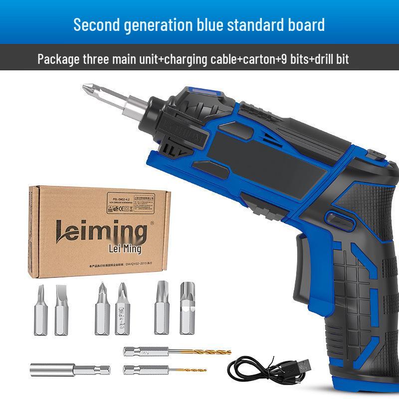 Lei Ming Rechargeable Electric Screwdriver and Small Hand Drill Tool Set