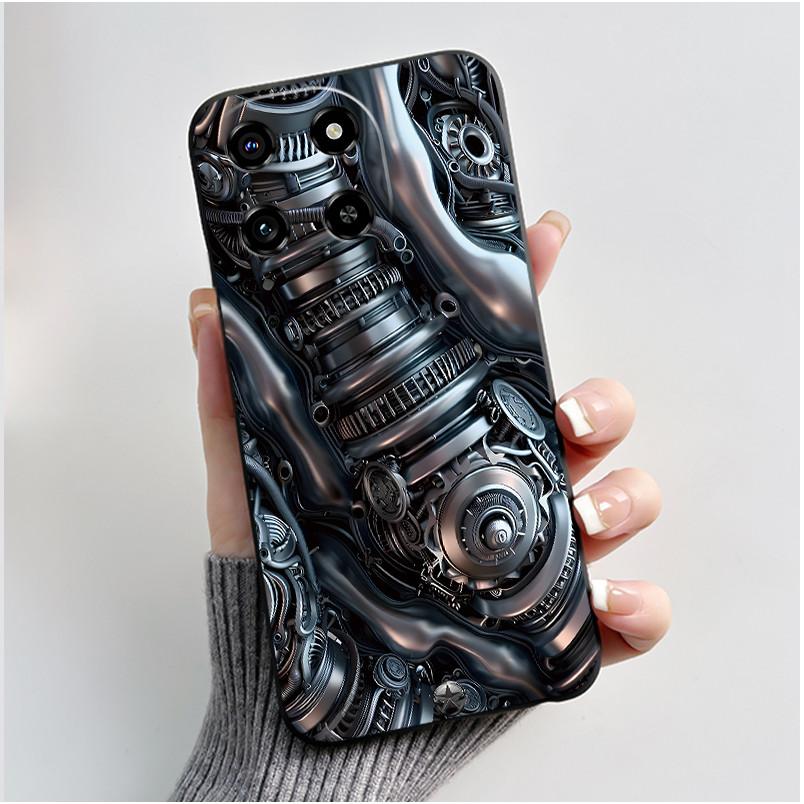 Casing For Blackview Color 6 Phone Case Luxury Cute Cool Boys Girls Black Matte Soft silicone Cover For Blackview Color6 Shell