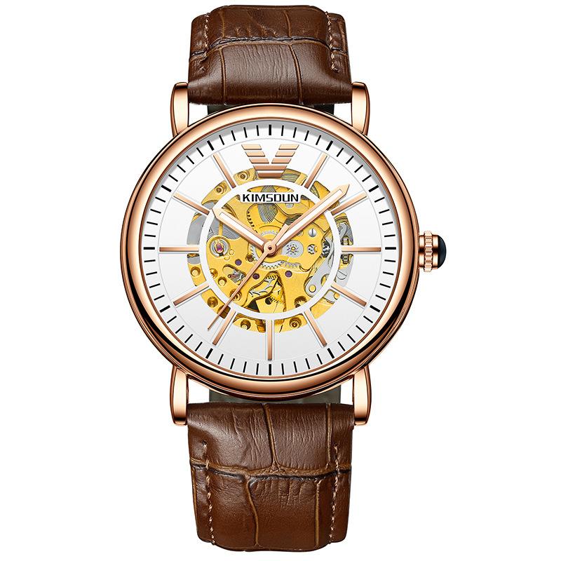 KIMSDUN Watch Men's Top Brand Luxury Clock Men's Automatic Mechanical Table Hollow Watch High-end Waterproof Business Men's Watch