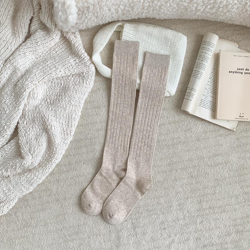 Drawing Stockings Children'S Japanese Jk College Style Long Stacking Socks Spring And Autumn Simple East Gate And Knee Calf Socks