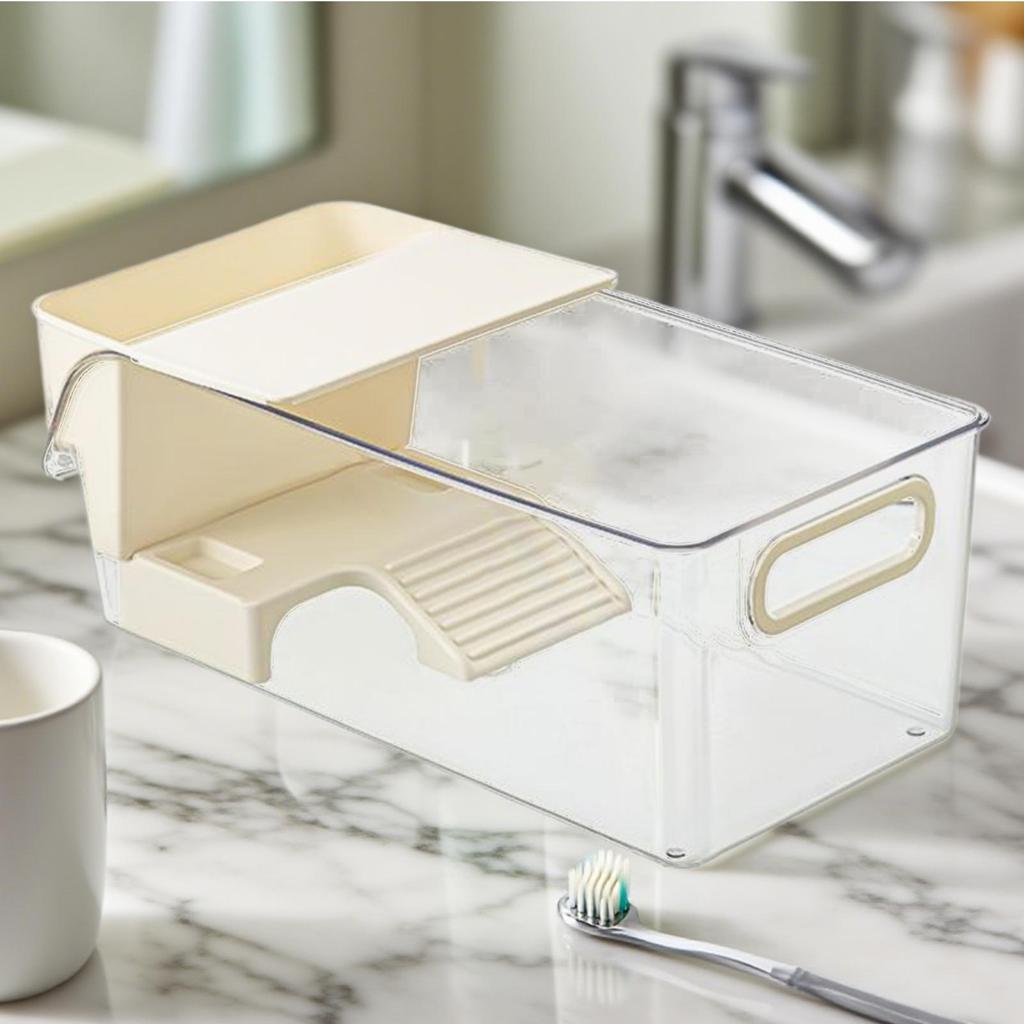 Turtle Aquarium Multi-functional Aquarium Transparent Terrarium for Crayfish Hermit Crabs Frog Reptile Tortoise Habitat Basking