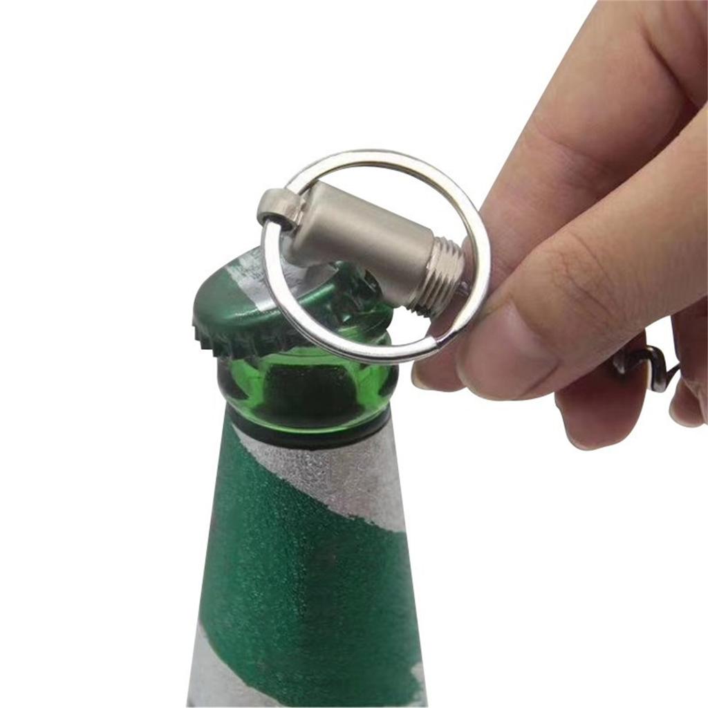 Multifunctional Beer Bottle Openers Keychain Alloy Material Portable Bar Tool for Outdoor Camping Party Gifts