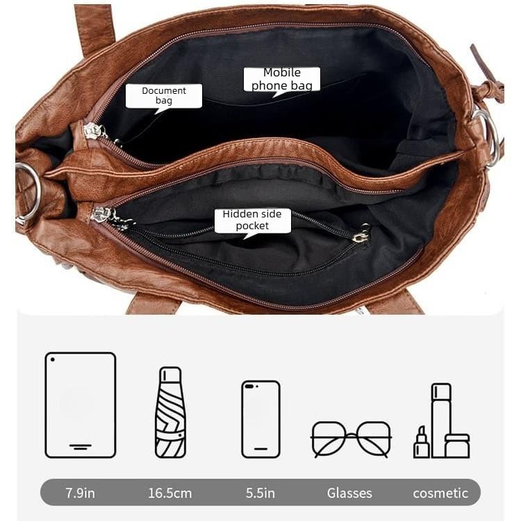 Women's large capacity tote bag shoulder bag