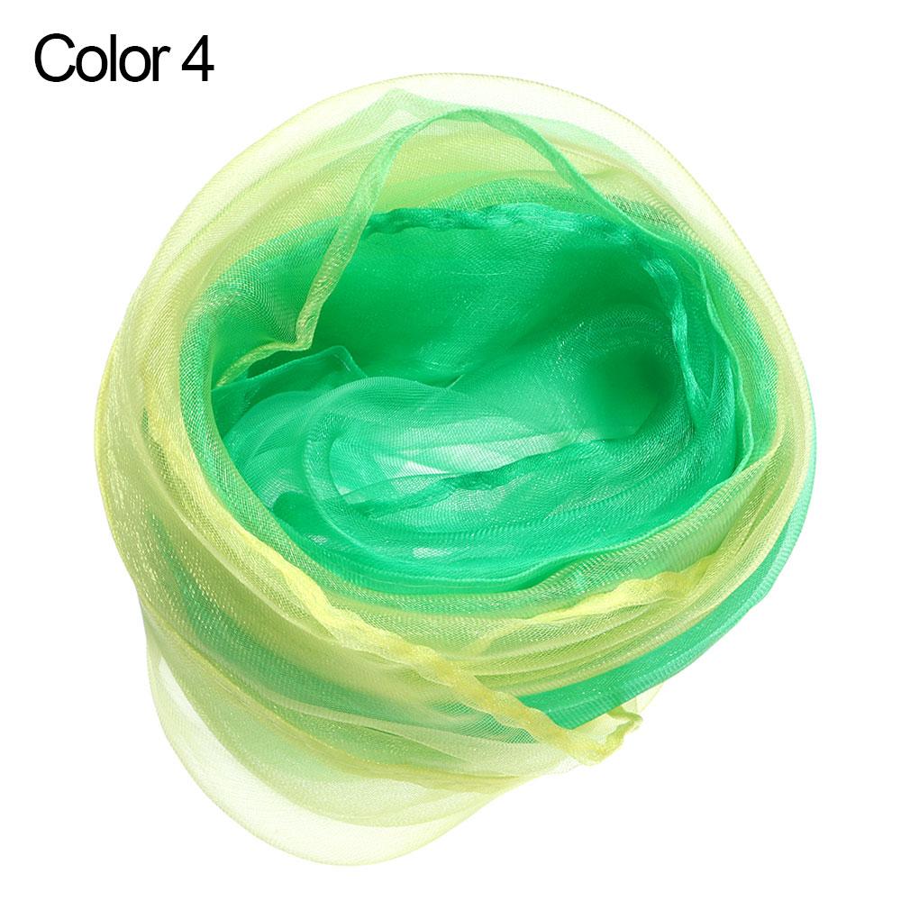 Music Scarves Juggling Performance Props Square Silk Scarf Gradient Color Scarf Gradient Color Dancing Scarf Dance Scarfs