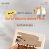 Vertikales Fotoalbum Scrapbook, 3x6 Zoll, Große Kapazität, Laminierter Karton, Inklusive Aufkleber