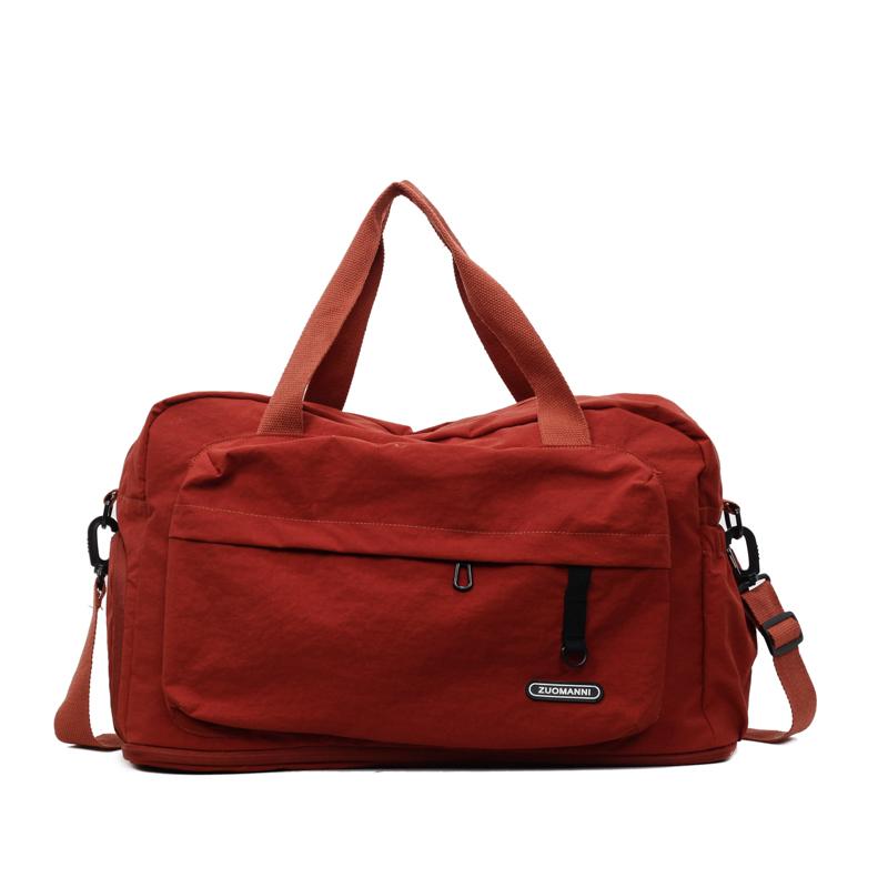 Women's Lightweight Foldable Travel Duffel Bag,Large Capacity Multi Compartment Travel Luggage Bag,Nylon Sports Gym Tote Bags