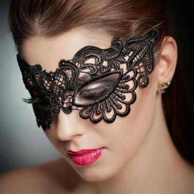 Maskerade Spitzenmaske Halbe Gesichtsmaske Hohlmaske
