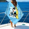 1pc The Powerpuff Girls2 Beach Towel with Custom Name, Beach/Swimming/Bath/Picnic/Camping Towel, Suitable for Seaside Beaches