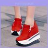 Elegant 2018 New Fashion Women Platform Creepers Slip On Ankle Shoes For Every Season