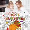 Thanksgiving Kids Diy Canvas Graffiti Paper For Fall Celebration Decor Party