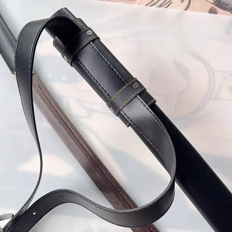 Medieval Double Katana Sword Belt Holster Anime Demon Cosplay Prop Samurai Sabre Waist Real Japan Katana Backpack Holder Decor