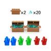Moc Treasure Box Cash Dollar Coin Diamond Ore Gold Silver Cash Money Compatible 28556 30153 30385 3069 City Building Blocks Kids