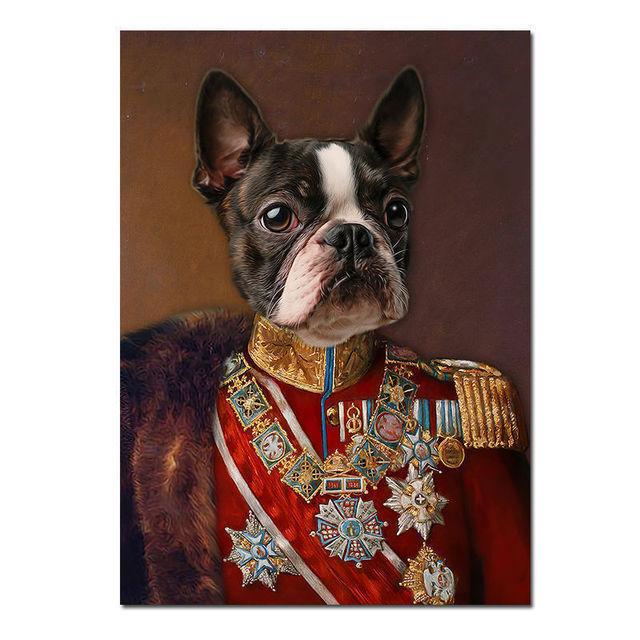 Abstract Vintage Dog Jazz Fashion Lady Canvas Painting Wall Art Pictures Posters and Prints for Living Bedroom Home Decoration No Frame