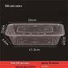 XLBZ Transparent Disposable Rectangular Food Containers