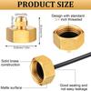 2x Brass Irrigation Framework Adapter 3/4 GHT Female To 1/4 Inch Male Fitting