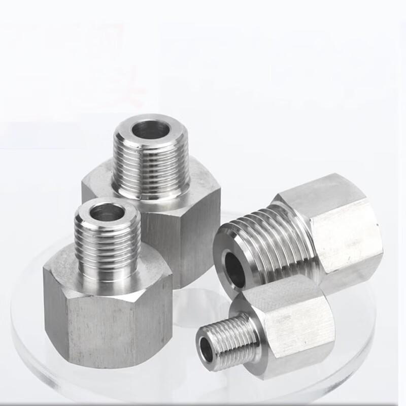 Stainless Steel Inner 3/8" To Outer 1/4" Thread Adapter