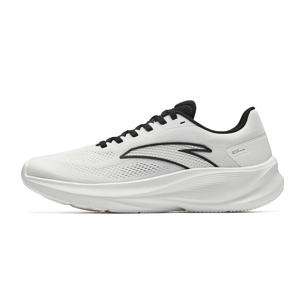 Anta Rebound Abrasion Resistant Lightweight Slip Resistant Running Shoes Men's White Black 912625505-1