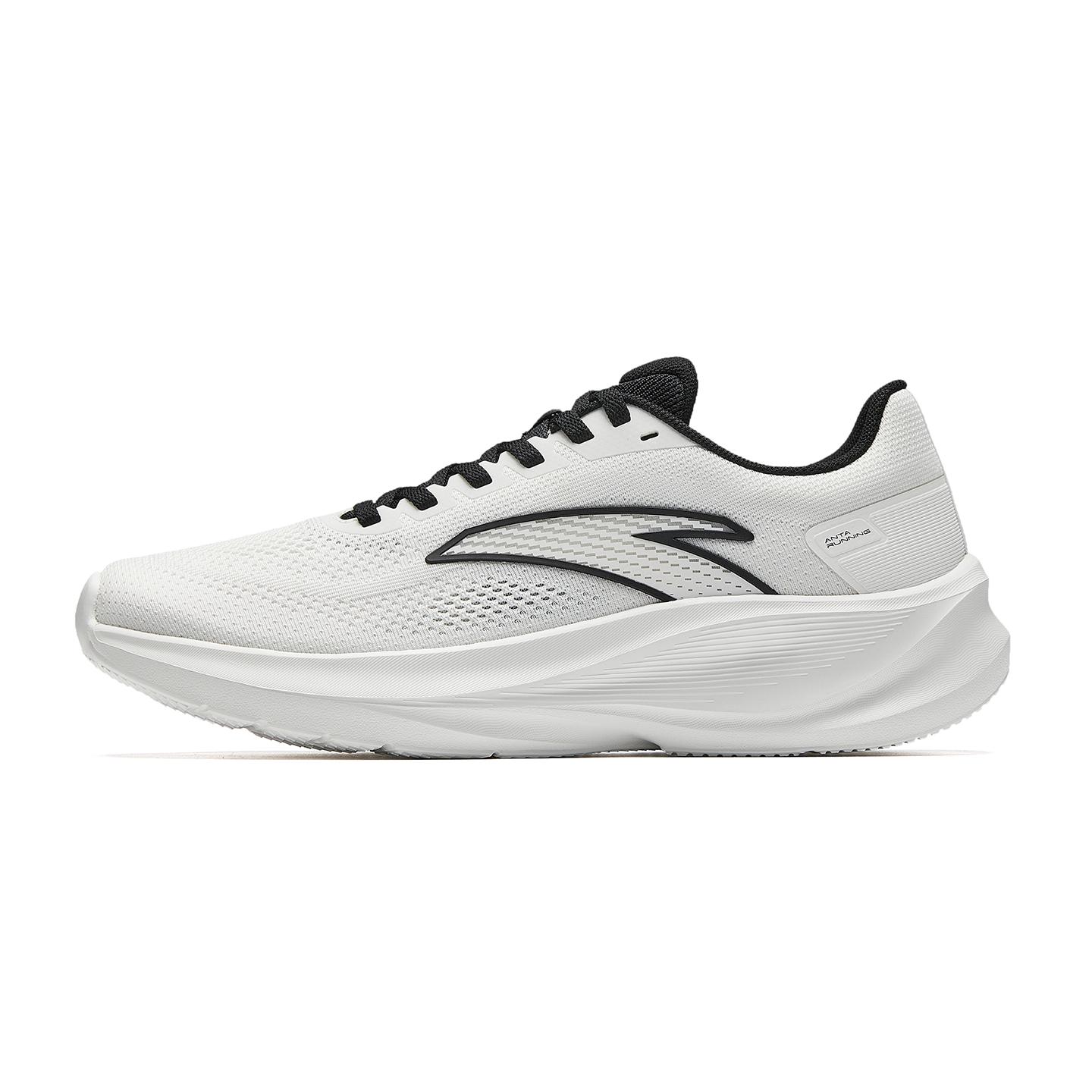 

Anta Rebound Abrasion Resistant Lightweight Slip Resistant Running Shoes Men s White Black 912625505-1 45