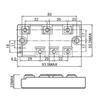 MDST100A Three Phase Rectifier Bridge Module 100A High Current Full Waved Rectification Coppered Base Design