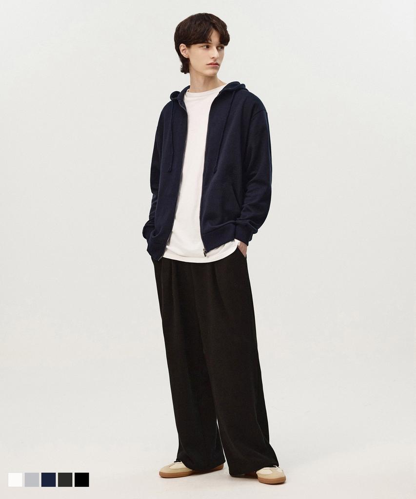 Topboy [Non-Fleece Or Fleece] Easy Sweat Zip-Up Hoodie 5 Colors (Type B)
