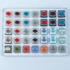 GATERON Thin Keyboard Switch Series Jade Pro Chocolate Banana Gray Heron Switch Compatible with Low Profile Gaming Keyboards