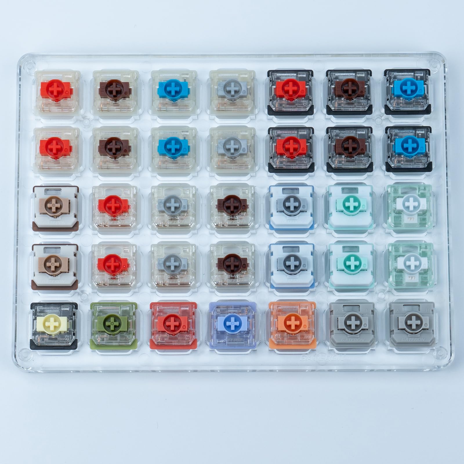 

GATERON Thin Keyboard Switch Series Jade Pro Chocolate Banana Gray Heron Switches for Low-Profile Gaming Keyboards