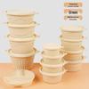 Eco-Friendly Corn Starch Disposable Takeaway Bowls with Lids
