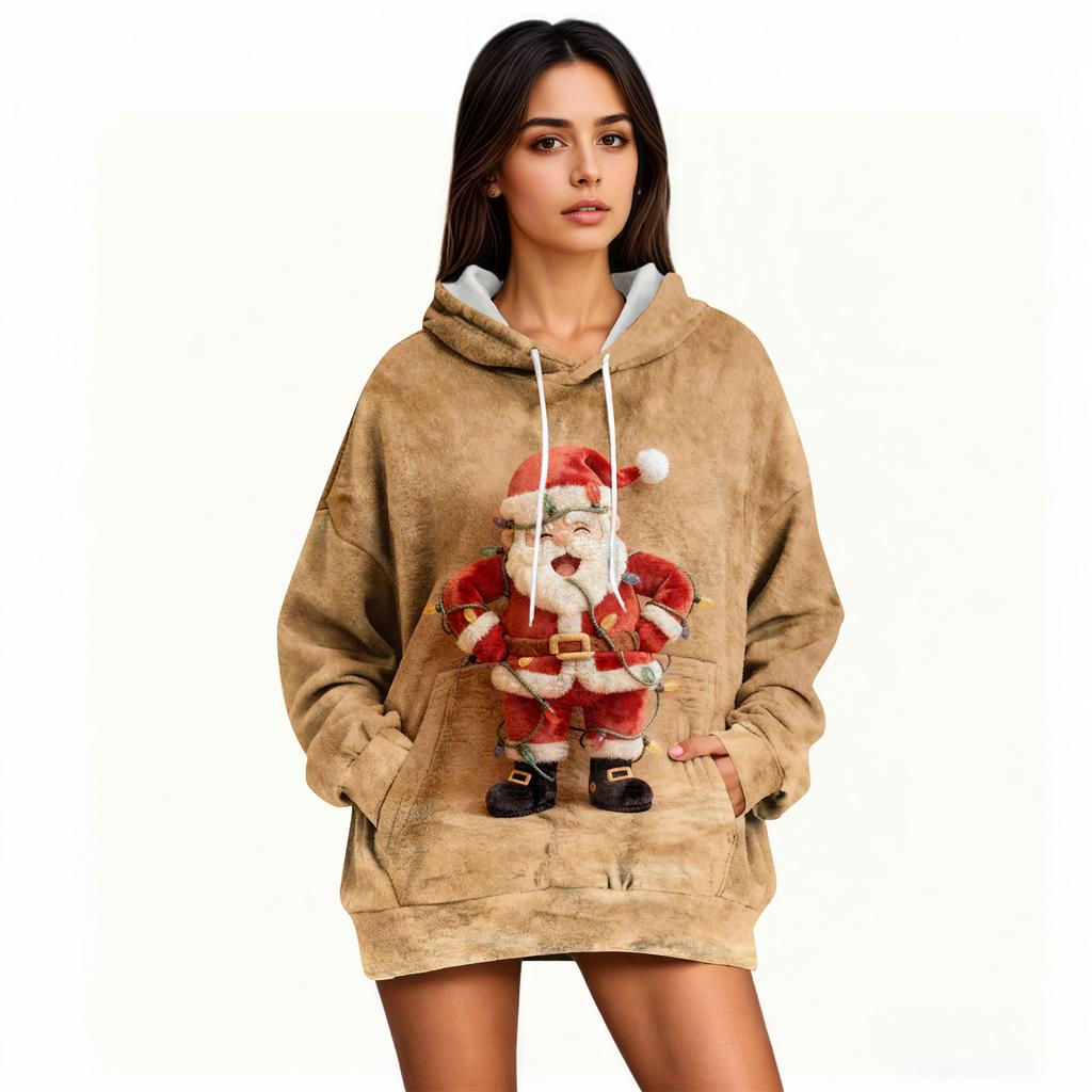 Hoodies For Women Oversized Winter Plush Cute Sweatshirts Pullover Trendy Fall Winter Clothes
