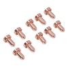 10Pcs 9 8211 Nozzle 60A Brass Plasma Cutting Torch Nozzle Replacement for SL60 SL100