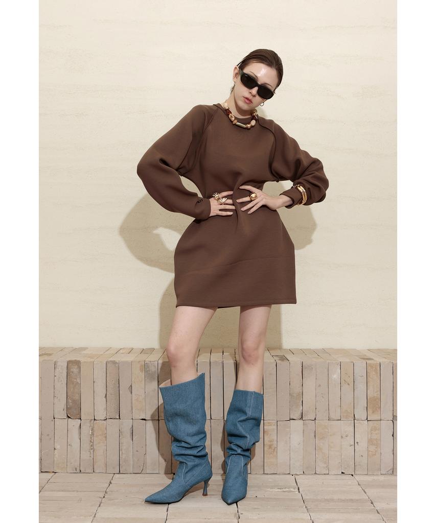 LOVENTINA Hourglass Dress_Beige