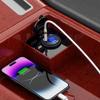 USB C Car Charger Socket 12V/24V USB C Outlet Ual 45W PD Type C & 18W 3.0 Port with LED Voltmeter