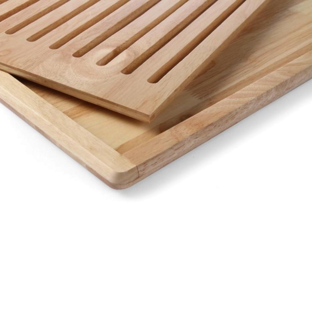 Hendi 505502 Bread Cutting Board with Removable Rack