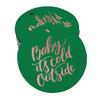 Inkdotpot Real Gold Foil Baby It's Cold Outside Baby Shower Tags Favor Hang Paper Tags 100
