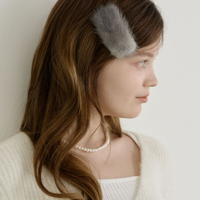 NUOY Soft Mink Fur Hairpin (4 Colors)