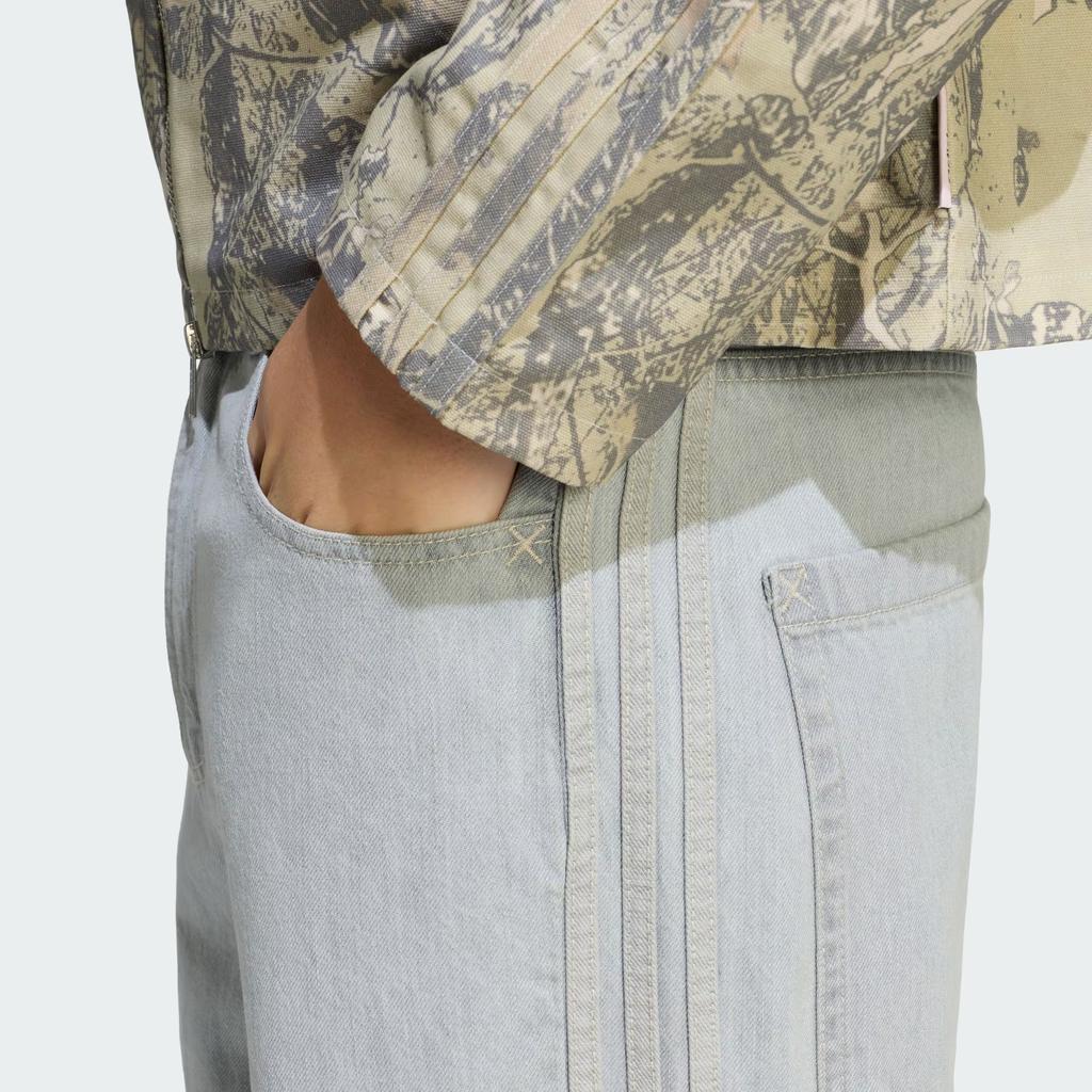 adidas Originals FW25 90S Alternative Wide Leg Skater Jean Comfortable Soft Pure Cotton Loose Denim Pants Men Bottoms KS6845
