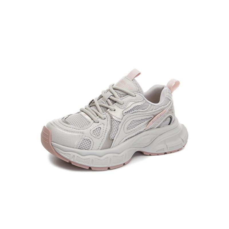 Absorbierende Sohle Papa-Schuhe Damen 2025 Frühling neue erhöhende Sportschuhe Damen Plateau-Laufschuhe lässige vielseitige Damenschuhe