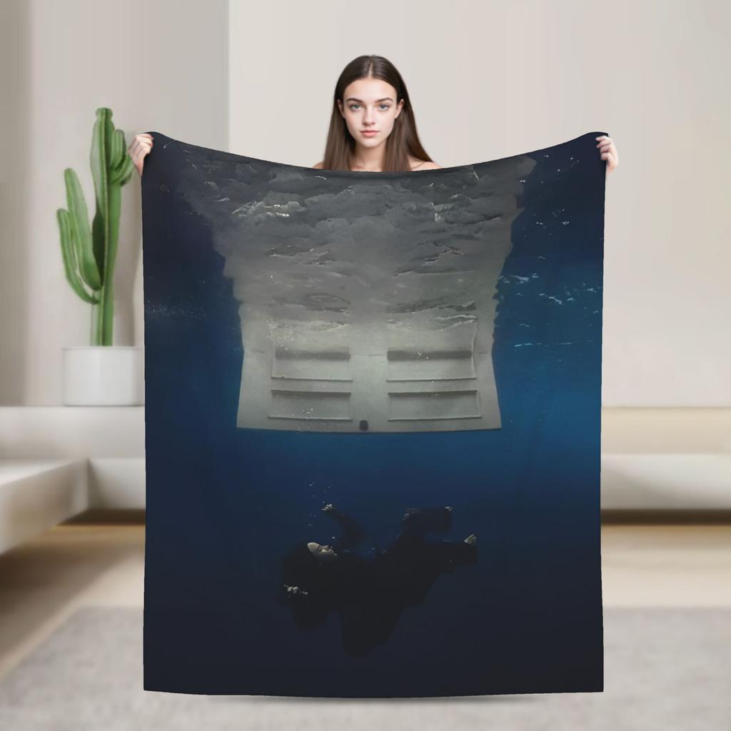 2025 Hit Me Hard And Soft Warm Soft Blanket Singer E-eilishes Tour Picnic Plush Throw Blanket Bed Flannel Bedspread Sofa Bed