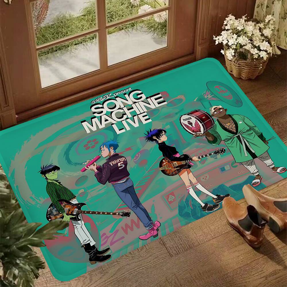 Band G-Gorillaz Music Cool Room Mats Anti-slip Absorb Water Long Strip Cushion Bedroon Mat Household Carpets