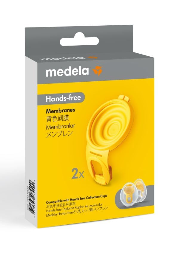 Medela Hands-Free Breast Pump Membrane Replacement Parts (2-Pack) for Gentle Breastfeeding Support