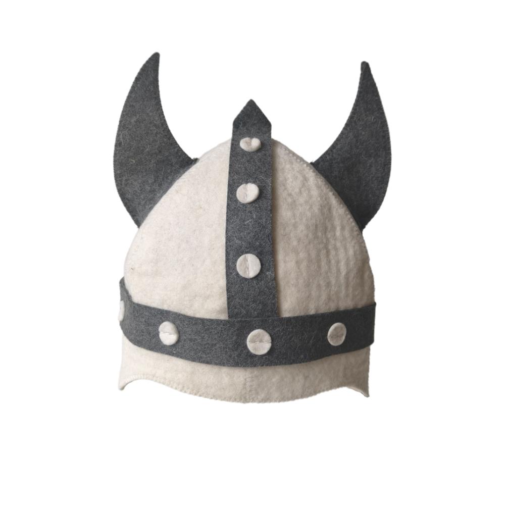 Funny Viking Horn Sauna Hat Halloween Cosplay Horn Helmet Cosplay Costume Prop