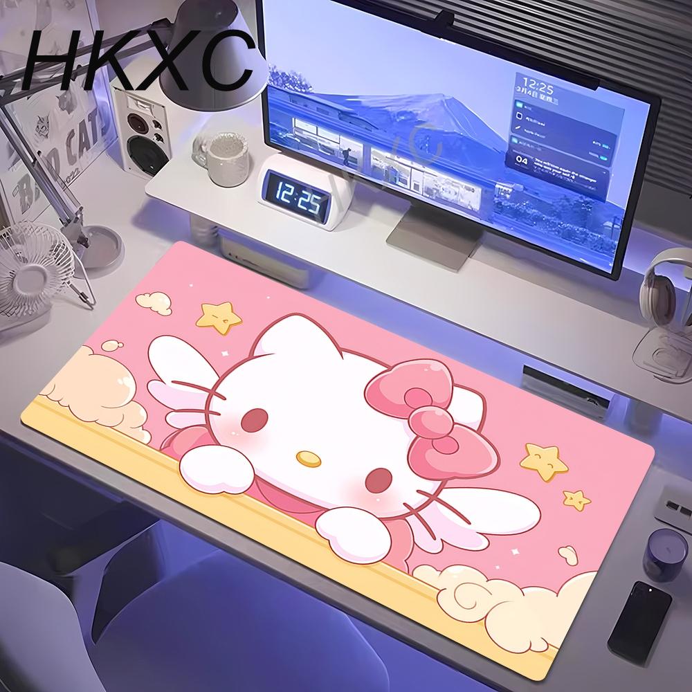 Cartoon Cute Hellokitty Pink Mouse Pad Pc Nonslip Mousepad Oversize Anime Girl Computer Table Mat Esports Game Keyboard Mats