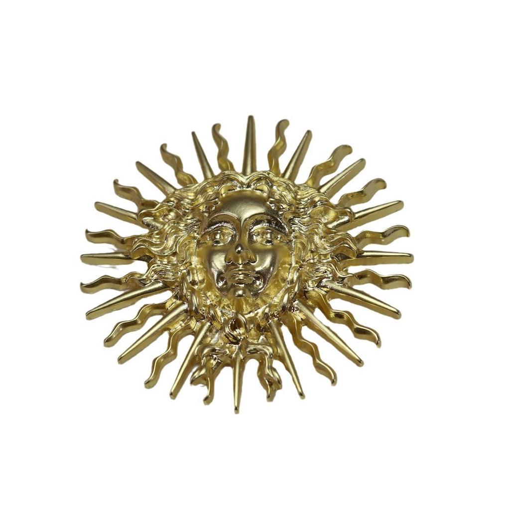 Vintage Retro Sun Goddess Brooch Pin for Coats & Jackets