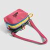 Color Block Crossbody Bag with Mountain Print Design Lightweight Shoulder Bag for Outdoor and Daily Use