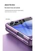 Samsung Z Flip8/7 Electroplated Transparent Full Coverage Case with Foldable Screen Protection