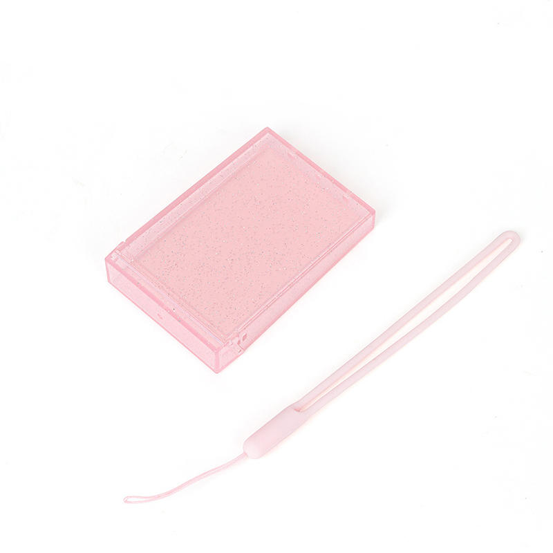 1PC Photo Album Photocard Holder Transparent Giltter Photos Storage Box Instant Camera Name Card Photo Frame Decoration Case